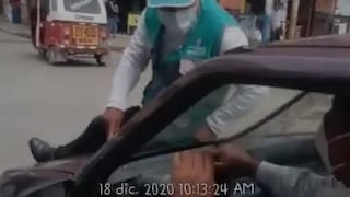 Huánuco: chófer escapa para no ser multado y se lleva a inspector de tránsito en el capot del auto [VIDEO]