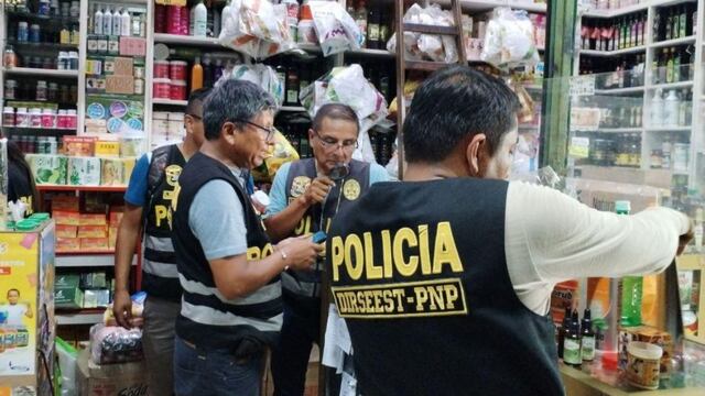 PNP incauta miles de cigarrillos ilegales en galerías de La Victoria y el Centro de Lima