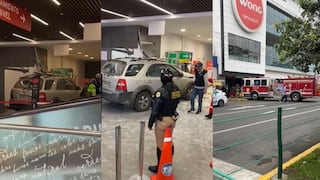 Surco: Camioneta choca contra cajero automático dentro de un centro comercial 