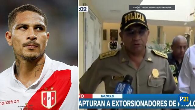 Capturan a presuntos extorsionadores de Paolo Guerrero en Trujillo