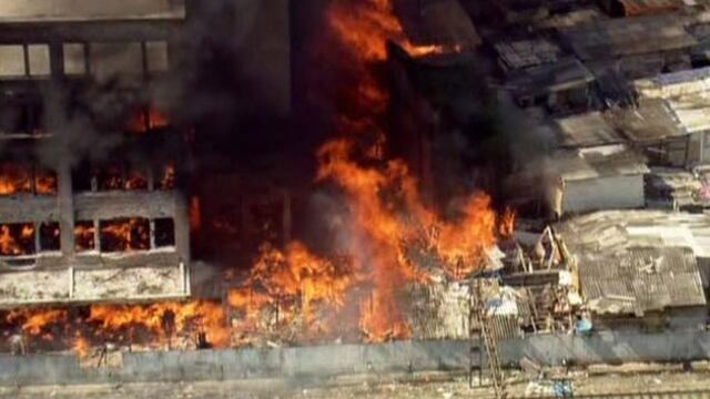 Brasil: gran incendio en favela