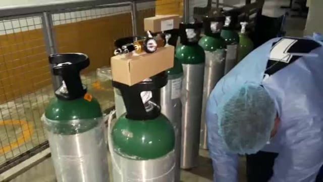 Huánuco: entregan 45 balones de oxígeno medicinal en Tingo María
