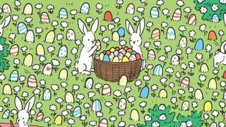 ¿Podrás encontrar el huevo de Pascua blanco en 15 segundos? Ponte a prueba 