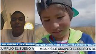 Kylian Mbappé envío saludos a niño peruano y cumplió su sueño [VIDEO]