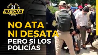 Pedro Castillo no ata ni desata, pero sí los policías