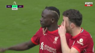 Liverpool empata el partido: Sadio Mané anota el 2-2 ante Manchester City