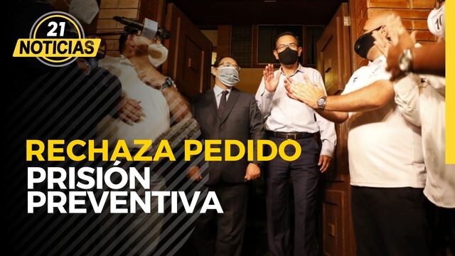 Rechazan pedido de prisión preventiva para Martín Vizcarra