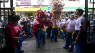 Leones orientales llenaron de alegría, color y suerte la tradicional calle Capón en Año Nuevo Chino