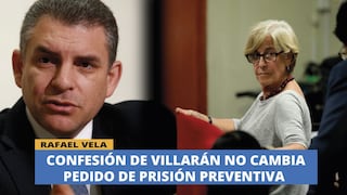 Susana Villarán: Fiscal Vela señala que su confesión no cambia pedido de prisión preventiva