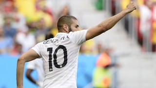 Karim Benzema festeja por todo lo alto su regreso a la selección francesa