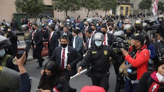 Decenas de policías resguardan a Castillo descuidando la seguridad ciudadana y generado caos vehicular