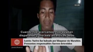Loreto: Nativos fueron baleados por bloquear el río Marañón [Video]
