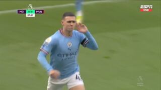 Manchester City se adelanta en el derbi: gol de Foden para el 1-0 ante United [VIDEO]