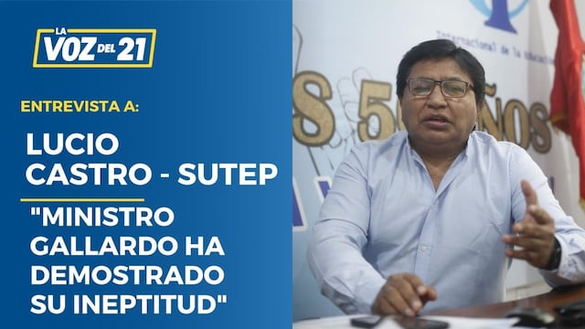 Lucio Castro sobre marcha convocada por SUTEP