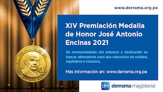 Derrama Magisterial presenta el Premio Medalla de Honor José Antonio Encinas 2021