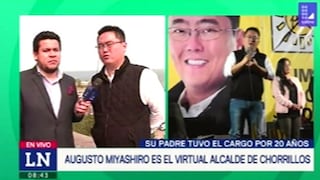 Augusto Miyashiro hijo sobre su victoria en Chorrillos: "Es voluntad del pueblo" [VIDEO]