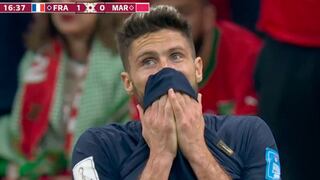 Olivier Giroud disparó a gol para Francia vs. Marruecos, pero el balón chocó en el travesaño [VIDEO]