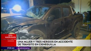 Cieneguilla: Un muerto y tres heridos deja choque de camioneta contra mototaxi | VIDEO   