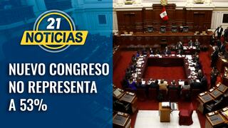 DATUM: El 53% de peruanos no se sienten representados en el nuevo Congreso [VIDEO]