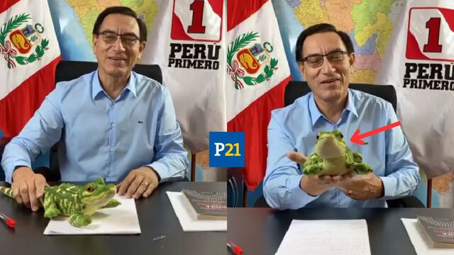 Martín Vizcarra presenta al lagarto, la mascota del partido Perú Primero: “Es bien simpático”