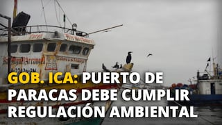 Puerto de Paracas debe cumplir regulación ambiental afirma el Gobernador de Ica, Javier Gallegos
