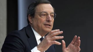 Mario Draghi: "Crecimiento de la Eurozona es débil"