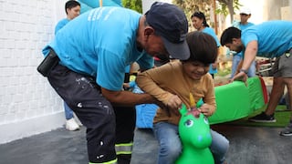 Voluntarios construyeron zona de juegos y aprendizaje para niños con discapacidad múltiple