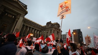 Así se desarrolló la marcha a favor de la vacancia presidencial de Pedro Castillo
