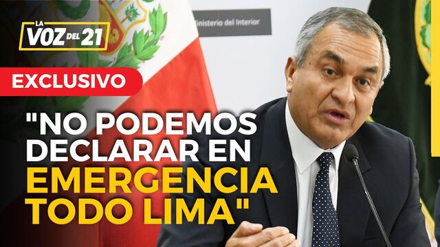 Ministro Vicente Romero: “No podemos declarar en Emergencia todo Lima”
