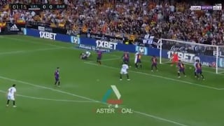 Barcelona vs. Valencia: gol de Ezequiel Garay con el que madrugaron a azulgranas por LaLiga | VIDEO