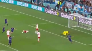Cerca a octavos de final: Julián Álvarez anotó un golazo para el 2-0 de Argentina sobre Polonia
