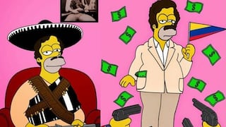 Homero Simpson se convierte en ‘El Chapo’ Guzmán y Pablo Escobar [Fotos]