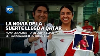 Novia peruana llegó a Qatar para ser la cábala de Ricardo Gareca