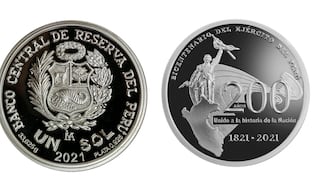 BCR pone en circulación moneda de plata alusiva al bicentenario del Ejército del Perú