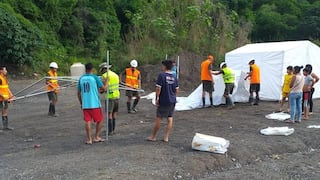 Amazonas: Indeci y el Ejército instalan dos albergues para damnificados del terremoto en Utcubamba