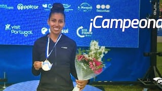 La deportista peruana Kimberly García ganó la medalla de oro en el Tour Internacional de Río Maior