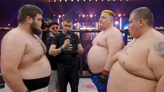 Pelea duró segundos: luchador profesional se enfrentó a dos influencers que lo superaban por 226 kilos 