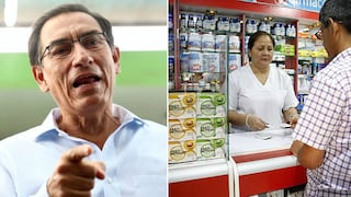 Vizcarra pide al Congreso tratar "con urgencia" proyecto de stock mínimo de genéricos en farmacias