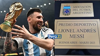 Lionel Messi fue homenajeado en Argentina y, ahora, el edificio de la Selección se llamará como él (FOTOS)