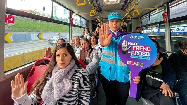 Hoy se lanzó la campaña ‘Ponle freno al acoso’ en estaciones y buses del Metropolitano