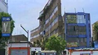 Edificio de avenida Abancay sería un peligro inminente frente a un sismo [VIDEO]