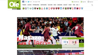 Argentina vs. Venezuela: La derrota en el regreso de Lionel Messi es portada en los diarios argentinos