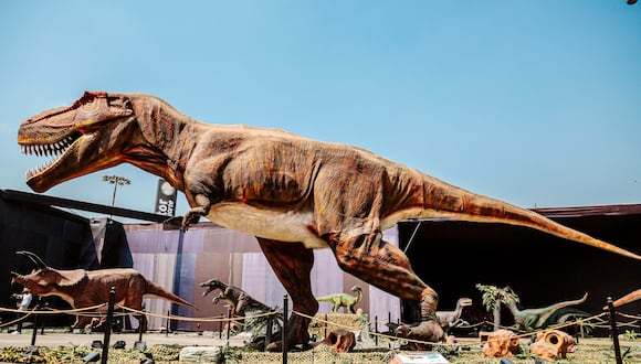 Dinoaventuras se ubica en la explanada del C.C Mall del Sur.