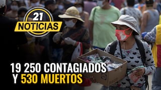 Coronavirus en Perú: incrementa a 19 250 casos confirmados por COVID-19 y 530 muertos