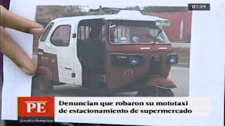 Villa María del Triunfo: Esposos denuncian robo de su mototaxi dentro de un supermercado