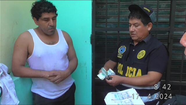 Policía captura a un fiscal con una coima en su bolsillo 