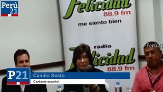 Camilo Sesto: “Seguiré en la música y la música seguirá en mí”