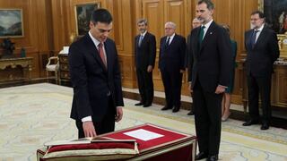 Pedro Sánchez tomó posesión como presidente del gobierno de España