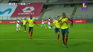 Perú vs. Colombia: Yerry Mina puso 1-0 a los ‘cafeteros’ tras mala salida de Gallese [VIDEO]