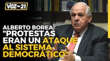 Alberto Borea: “Las protestas eran un ataque al sistema democrático”